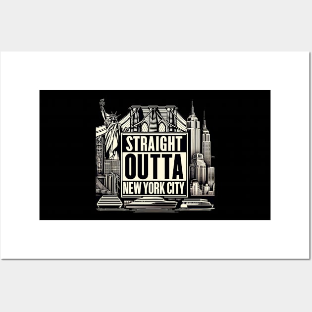 Straight Outta New York City Wall Art by Straight Outta Styles